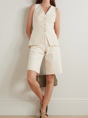 Veronica Beard Avalina Sleeveless V Neck Vest